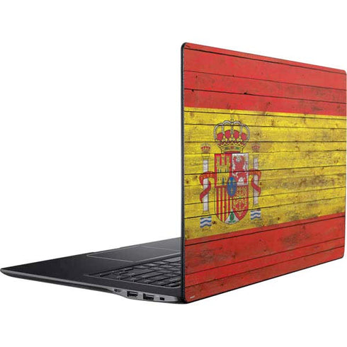 Spain Flag Dark Wood Ativ Book 9 (15.6in 2014) Skin